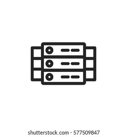 Data center vector icon