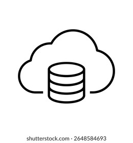 Ícone de vetor do data center. Sinal de ilustração de análise de dados. Símbolo do servidor. Ícone da Web de hospedagem.