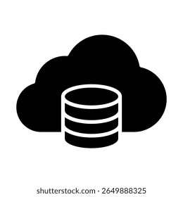 Ícone de vetor do data center. Sinal de ilustração de análise de dados. Símbolo do servidor. Ícone da Web de hospedagem.