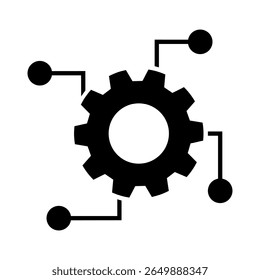 Ícone de vetor do data center. Sinal de ilustração de análise de dados. Símbolo do servidor. Ícone da Web de hospedagem.
