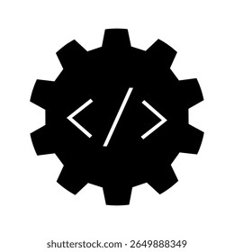 Ícone de vetor do data center. Sinal de ilustração de análise de dados. Símbolo do servidor. Ícone da Web de hospedagem.