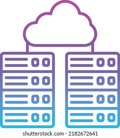 Data Center vector icon. Can be used for printing, mobile and web applications.