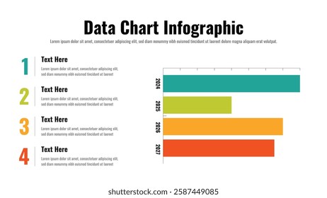 Data Chart infographic presentation layout fully editable.