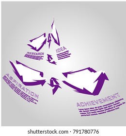 data chart infographic template design illustration vector