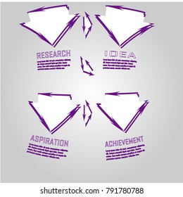 data chart infographic template design illustration vector