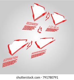 data chart infographic template design illustration vector