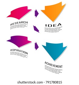 data chart infographic template design illustration vector