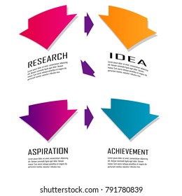 data chart infographic template design illustration vector