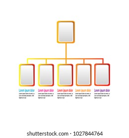 data chart infographic template illustration vector isolated on white background