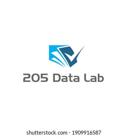 inspiración de diseño de logotipo de comprobación de datos
