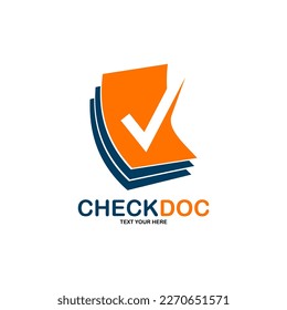Data check with paper vector logo template. Suitable for business, web, art, technology