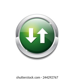 Data Circular Vector Green Web Icon Button