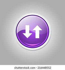 Data Circular Vector Purple Web Icon Button