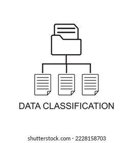 data classification icon , management icon