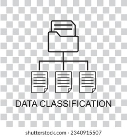 data classification icon , management icon