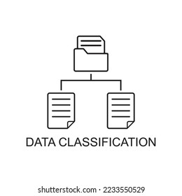 data classification icon , technology icon