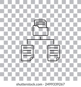 data classification icon , technology icon