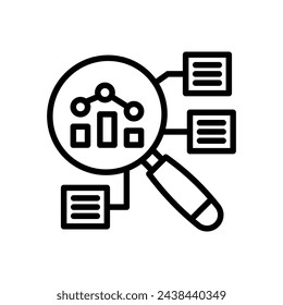 Data Classification icon in vector. Logotype