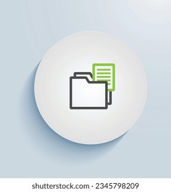 data classification policy icon vector design