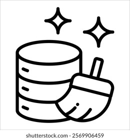 Data Cleaning Icon Element For Design