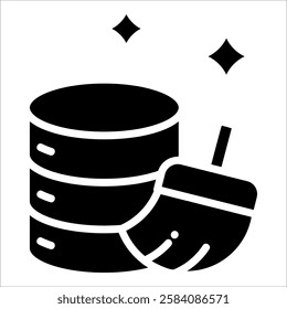 Data Cleaning Icon Element For Design