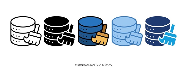 Data Cleaning Icon Element For Design