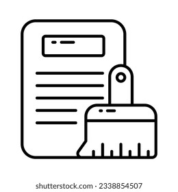 Data cleaning vector design in modern style, ready to use premium icon