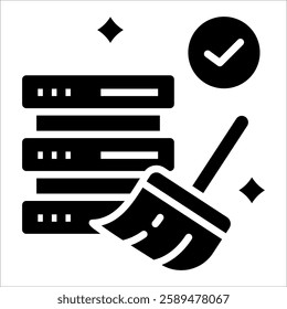 Data Cleansing Icon Element For Design