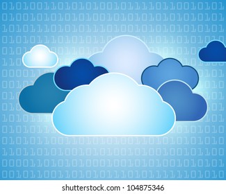 Data cloud background