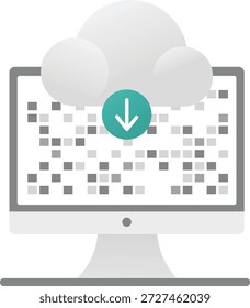 Baixar E Carregar Ilustração Da Nuvem De Dados