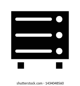 data cloud storage server icon or logo illustrator. Perfect use for website, pattern, app, etc.