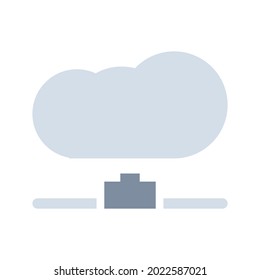 Data cloud technology datum vector icon business computer communication illustration. Information data cloud internet server network database storage system connection security process hosting tech