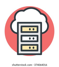 Data Cloud Vector Icon