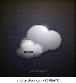 Data clouds vector background