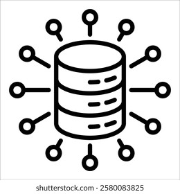 Data Cluster Icon Element For Design