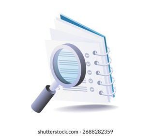 conceito de ilustração de lista de verificação de coleta de dados