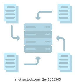 Data Collection Icon Element For Design
