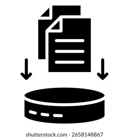 Data Collection Icon Element For Design