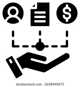 Data Collection Icon Element For Design