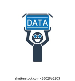 Data collection Icon On White Background