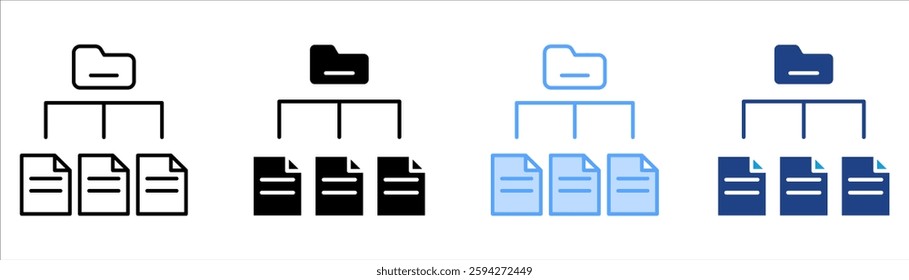 Data Collection Icon Set Multiple Style Collection