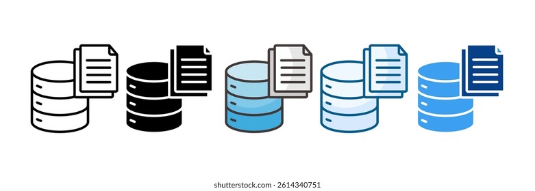 Data Collection Icon Set Multiple Style Collection