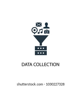 Data Collection Icon. Simple Element Illustration. Data Collection Symbol Design From Big Data, Database Collection. Can Be Used For Web And Mobile.