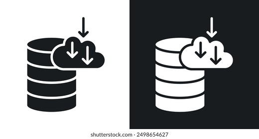 Data collection icon in solid style
