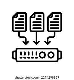 Data Collection icon in vector. Logotype