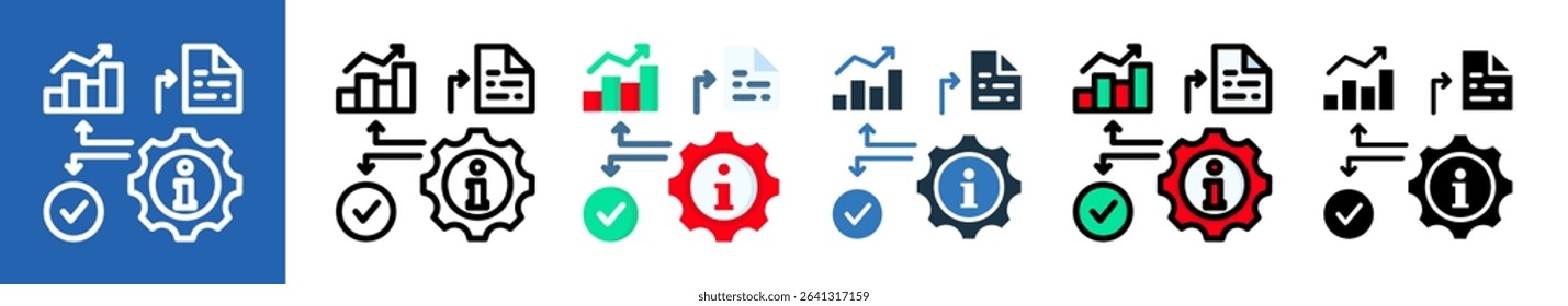 Data Compliance multiple icon style vector illustration
