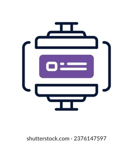 data compress dual tone icon. vector icon for your website, mobile, presentation, and logo design.