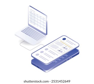 Data computer with smartphone application