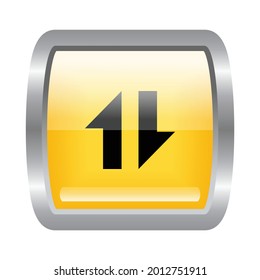 Data connection button vector, flat illustration design of data connection button icon, suitable used for application, smartphone, website, connection, computer, and etc