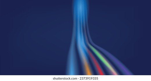 Data connection colorful light speed line abstract technology background. vector illustration